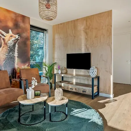 Alpesi faház Lodge De Vos - Luxe Lodge Op De Veluwe Met Vrij Uitzicht & Omheinde Tuin *